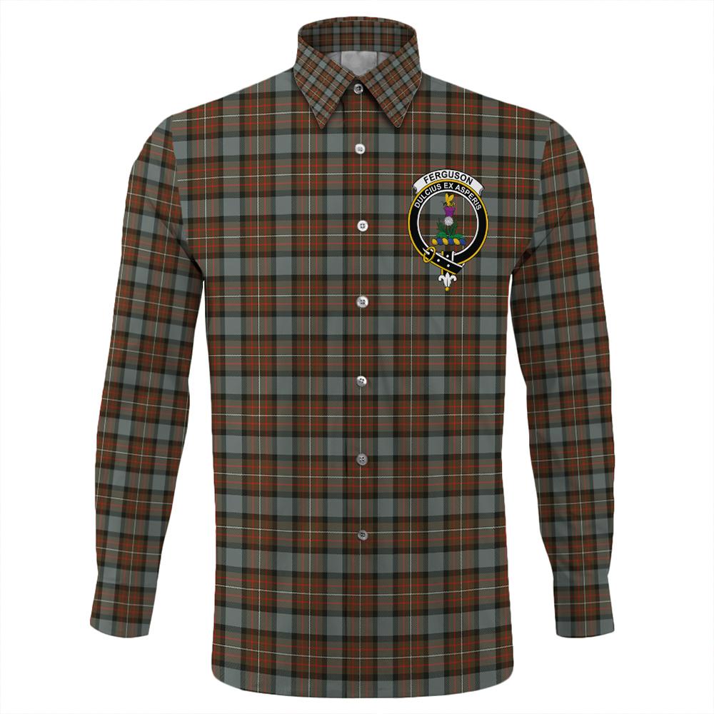 Fergusson Weathered Tartan Classic Crest Long Sleeve Button Shirt