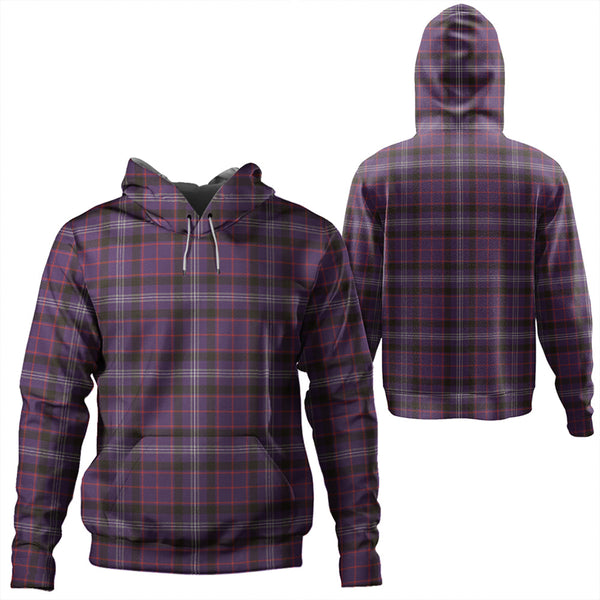 Fitzgerald Blue Weathered Tartan Classic Hoodie