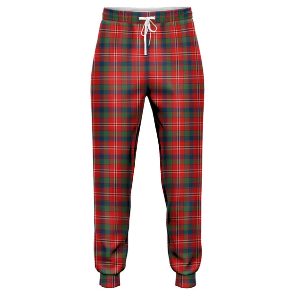 Fitzgerald Red Modern Tartan Jogger Pants