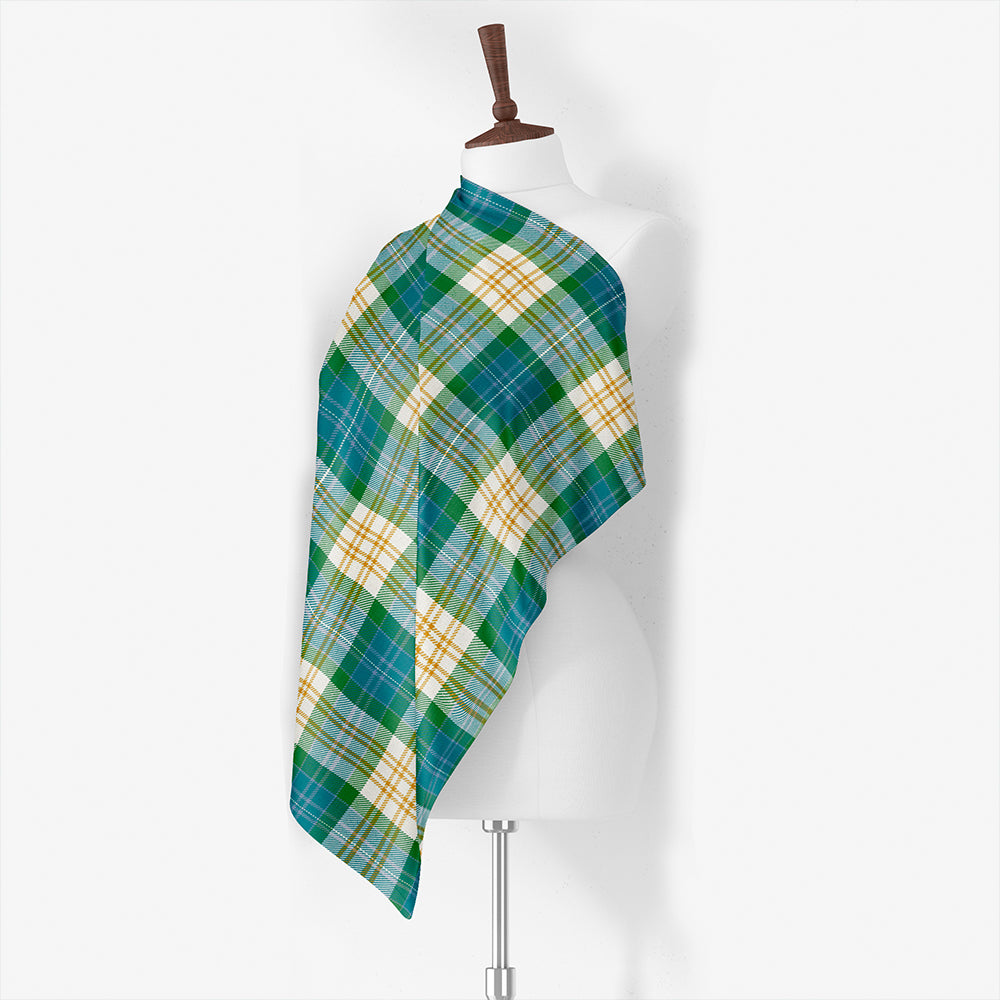 Fitzgibbon Ancient Tartan Classic Silk Habotai Square Scarf