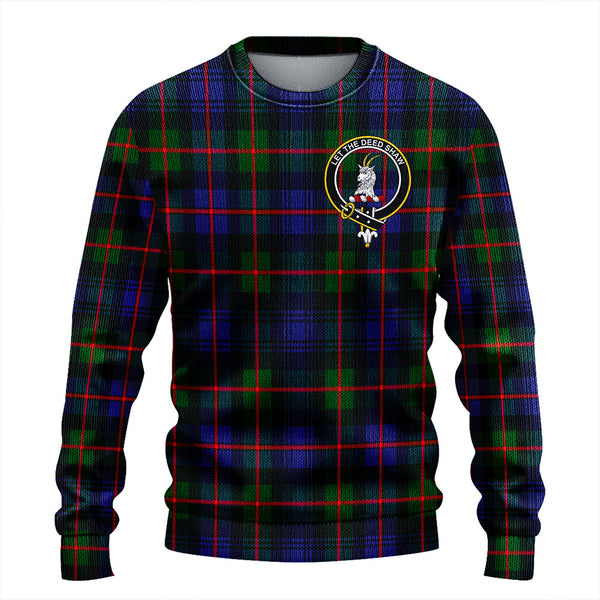 Fleming Clan Badge Tartan Knitted Sweater