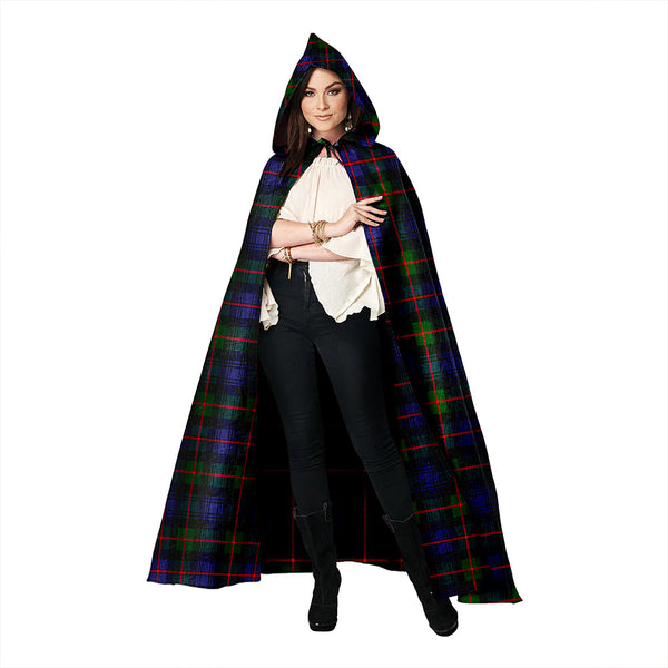 Fleming Clan Badge Tartan Hooded Cloak