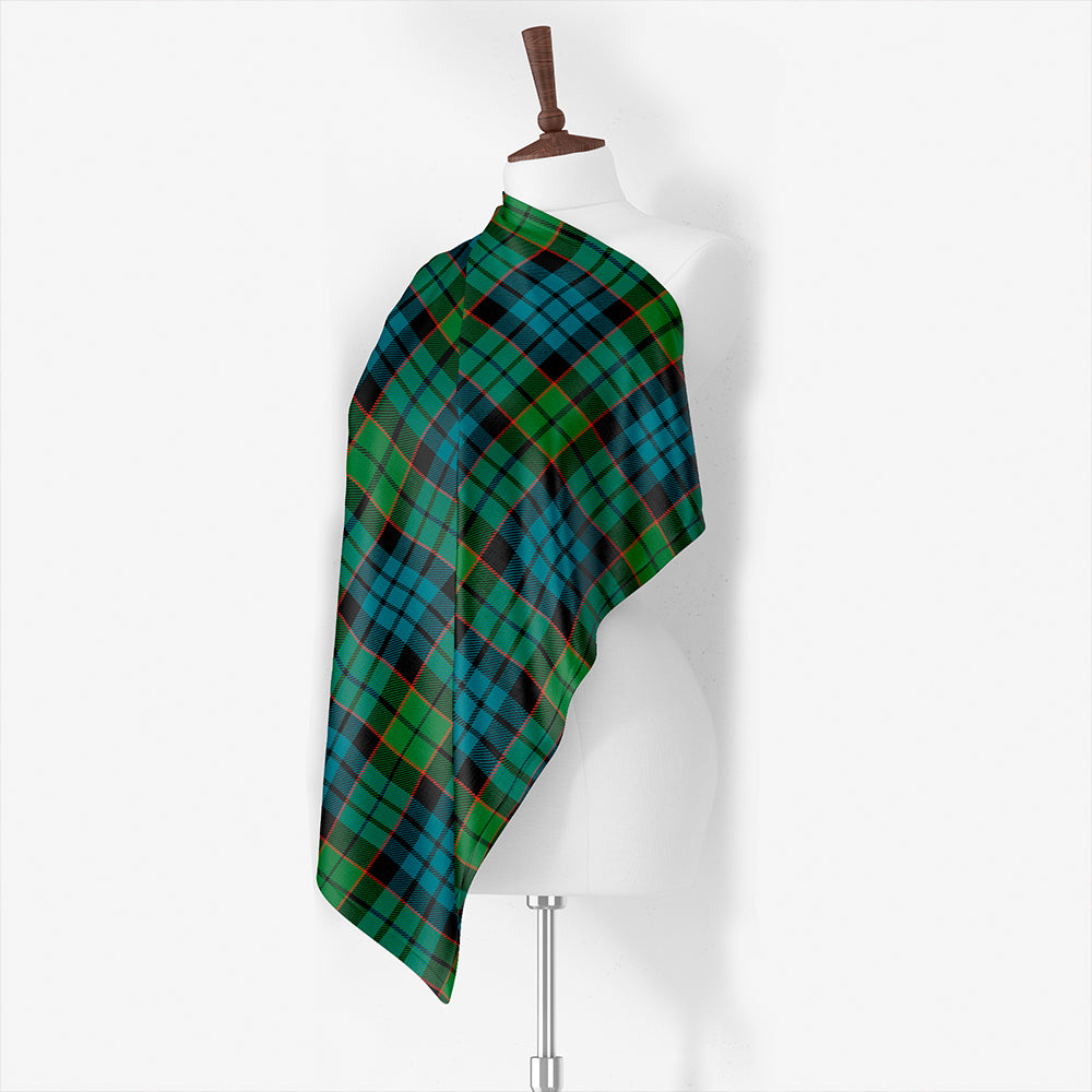 Fitzpatrick Weathered Tartan Classic Silk Habotai Square Scarf