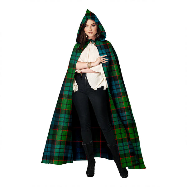 Fletcher Family Ancient Clan Badge Tartan Hooded Cloak