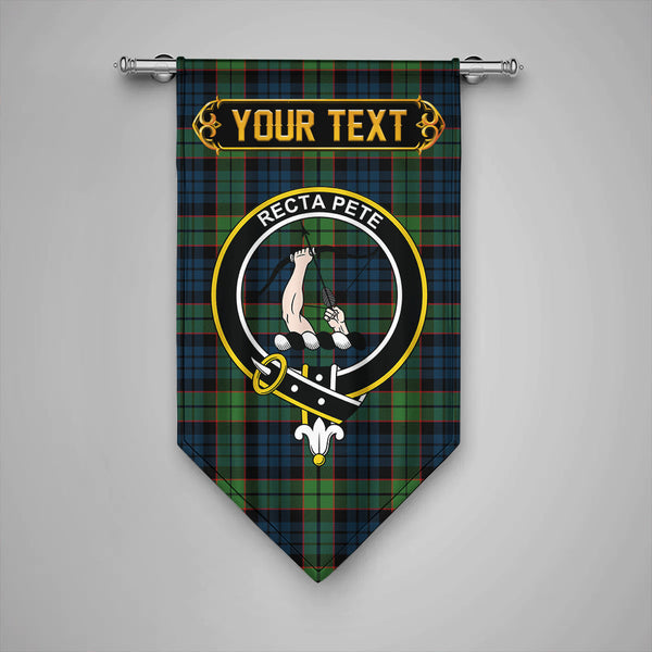 Fletcher Family Modern Clan Badge Tartan Gonfalon Personalize