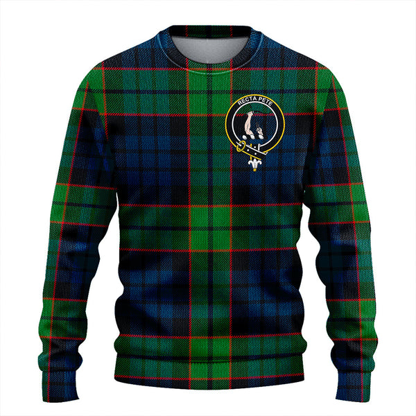 Fletcher Family Modern Clan Badge Tartan Knitted Sweater