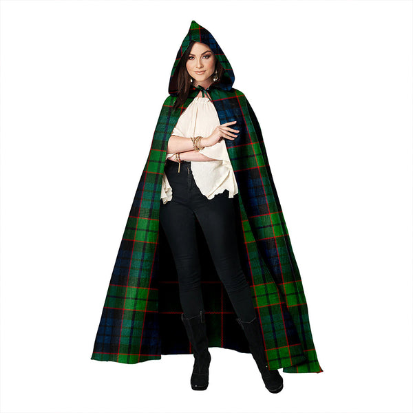 Fletcher Family Modern Clan Badge Tartan Hooded Cloak