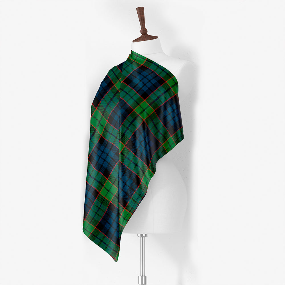 Fitzsimmons Red Ancient Tartan Classic Silk Habotai Square Scarf