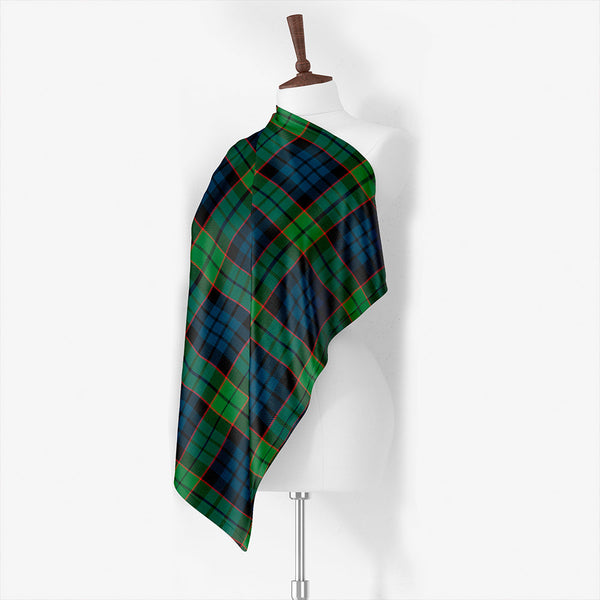 Fitzsimmons Red Ancient Tartan Classic Silk Habotai Square Scarf