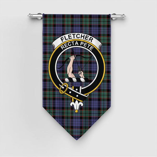 Fletcher Modern Tartan Classic Crest Gonfalon