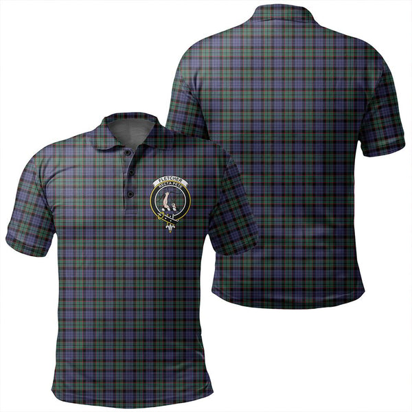 Fletcher Modern Tartan Classic Crest Polo Shirt