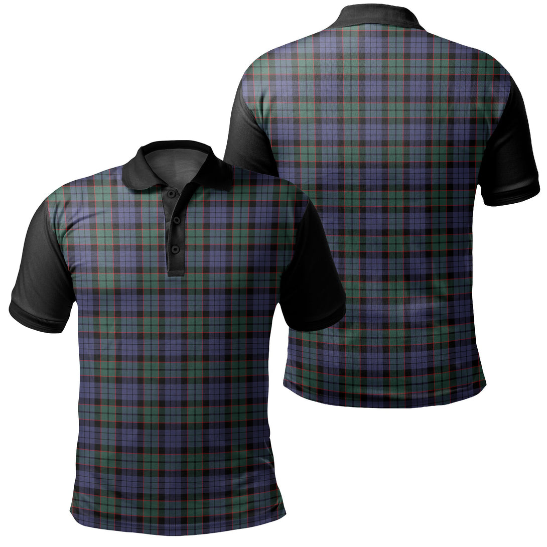 Fletcher Modern Tartan Classic Polo Shirt Black Neck 1 Style