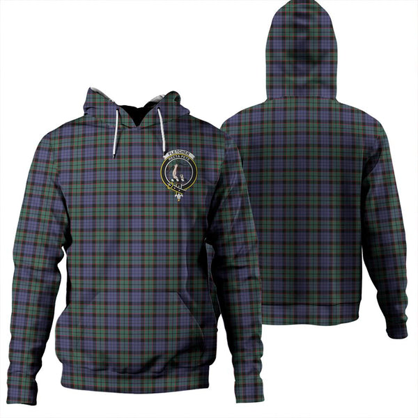 Fletcher Modern Tartan Classic Crest Hoodie