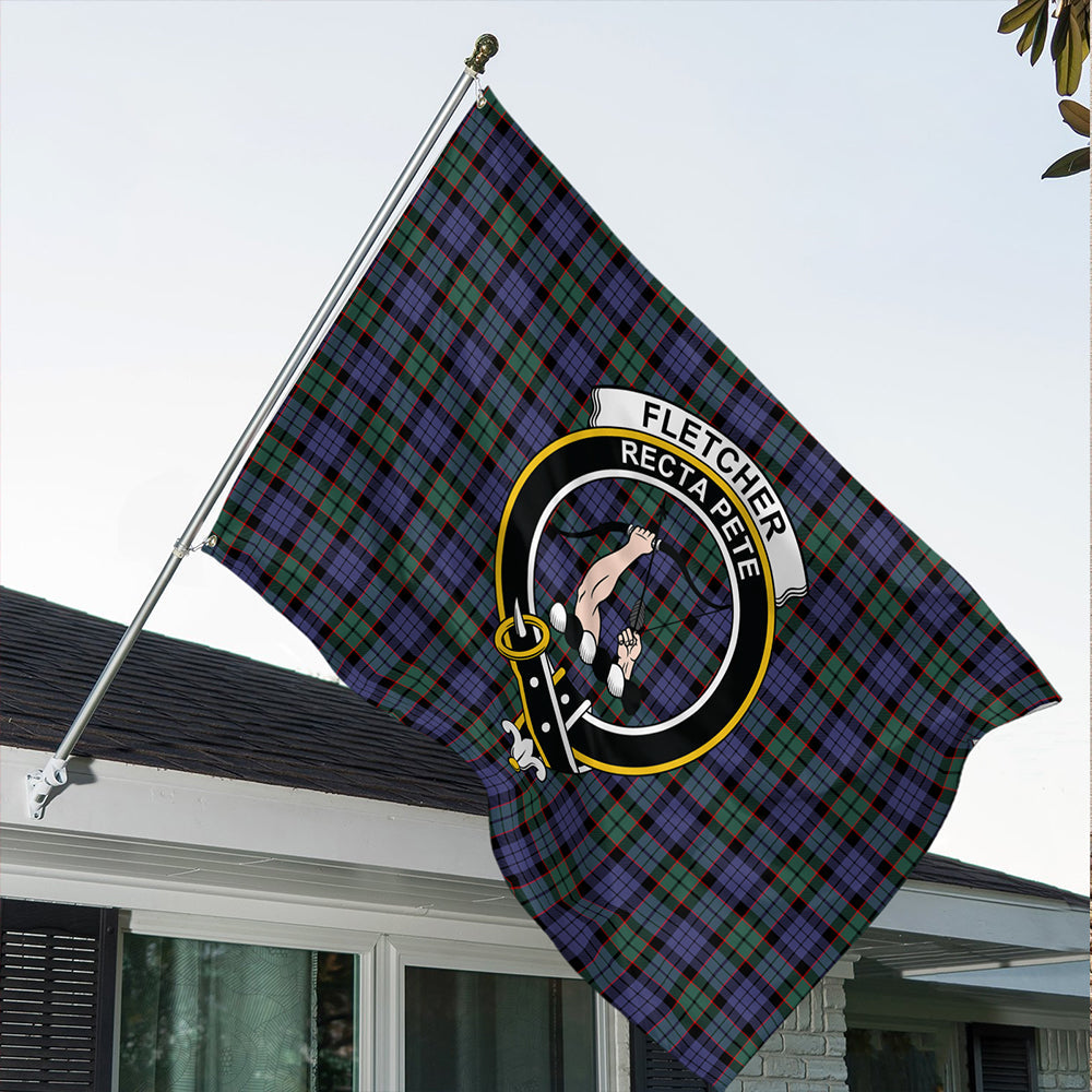 Fletcher Modern Classic Crest House Flag