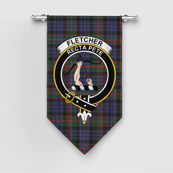 Fletcher of Dunans Tartan Classic Crest Gonfalon