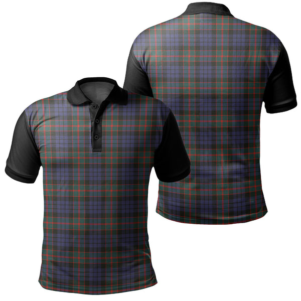 Fletcher of Dunans Tartan Classic Polo Shirt Black Neck 1 Style