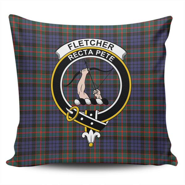 Fletcher of Dunans Tartan Classic Crest Pillow Cover