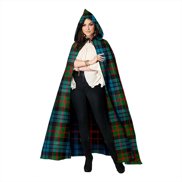 Fletcher of Dunans Weathered Clan Badge Tartan Hooded Cloak