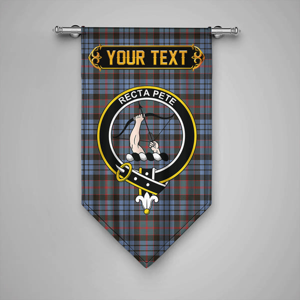 Fletcher of Dunans Weathered Clan Badge Tartan Gonfalon Personalize