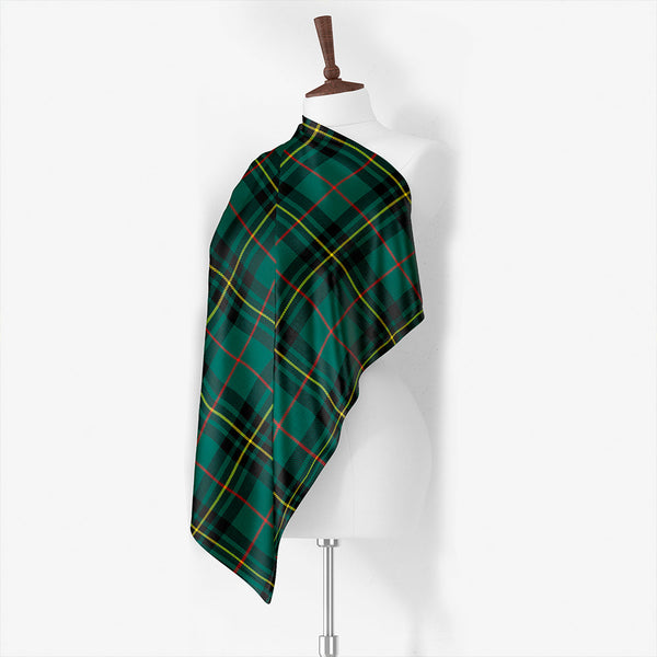 Fletcher Family Weathered Tartan Classic Silk Habotai Square Scarf