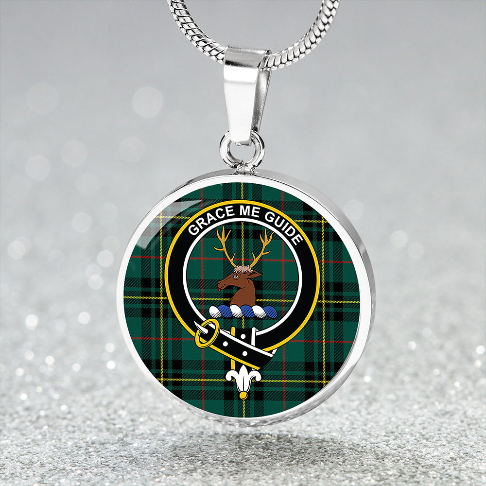 Forbes 1842 Modern Clan Badge Tartan Classic Circle Necklace