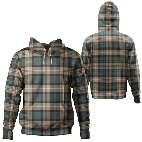 Forbes Brown Weathered Tartan Classic Hoodie