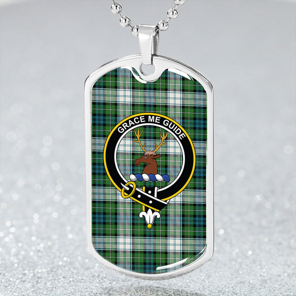 Forbes Dress Ancient Clan Badge Classic Tartan Dog Tag Necklace