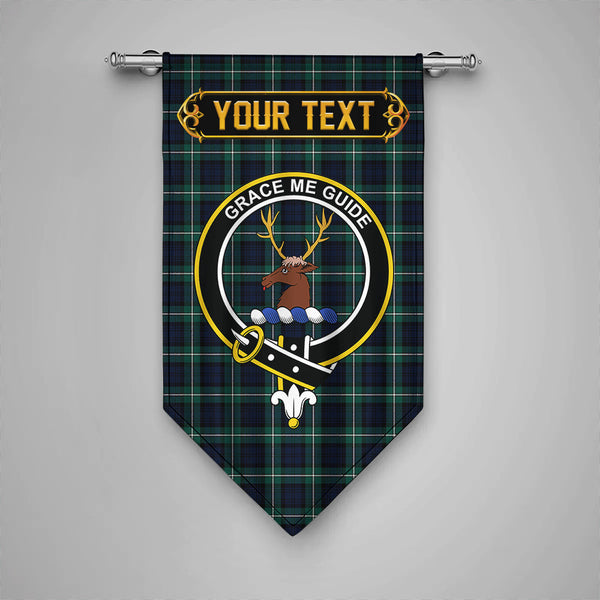 Forbes Modern Clan Badge Tartan Gonfalon Personalize