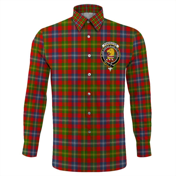 Forrester Tartan Classic Crest Long Sleeve Button Shirt