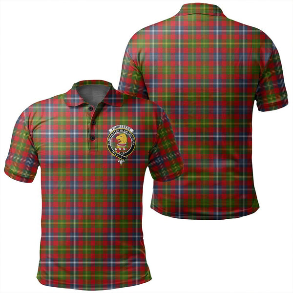 Forrester Tartan Classic Crest Polo Shirt