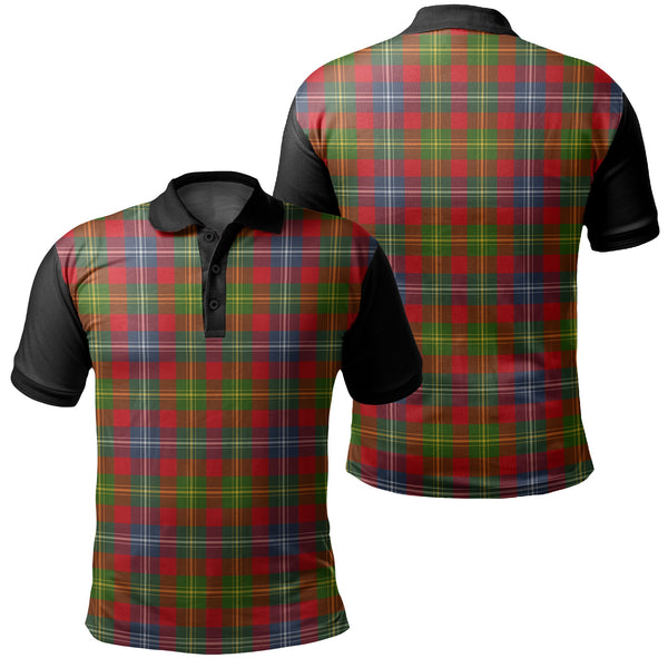 Forrester Tartan Classic Polo Shirt Black Neck 1 Style