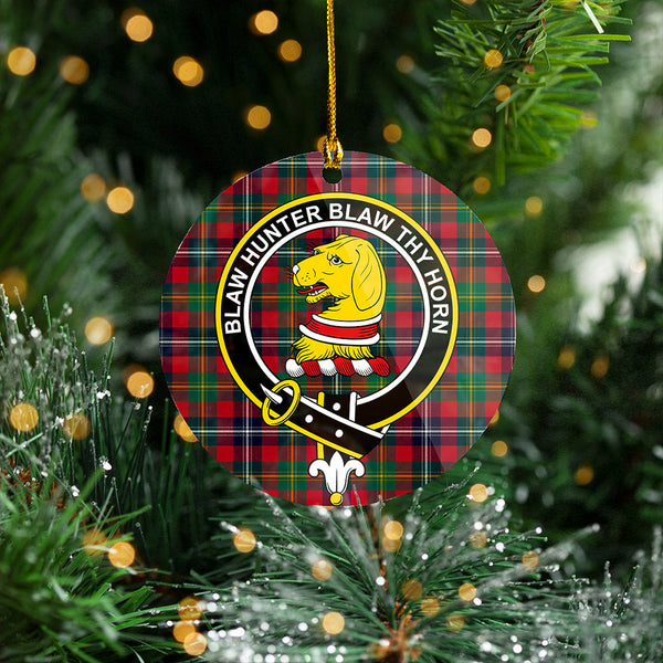 Forrester Modern Clan Badge Tartan Plastic Christmas Ornaments