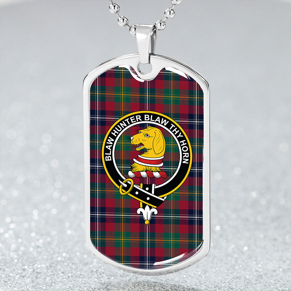 Forrester Modern Clan Badge Classic Tartan Dog Tag Necklace