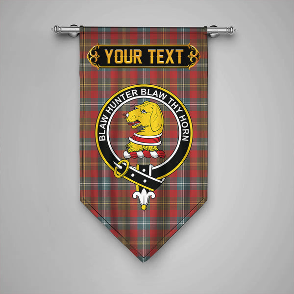 Forrester Weathered Clan Badge Tartan Gonfalon Personalize