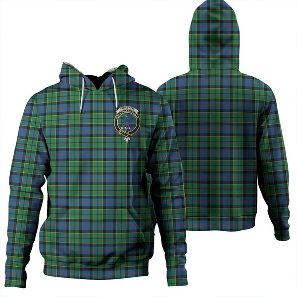 Forsyth Ancient Tartan Classic Crest Hoodie