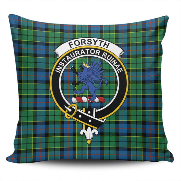 Forsyth Ancient Tartan Classic Crest Pillow Cover