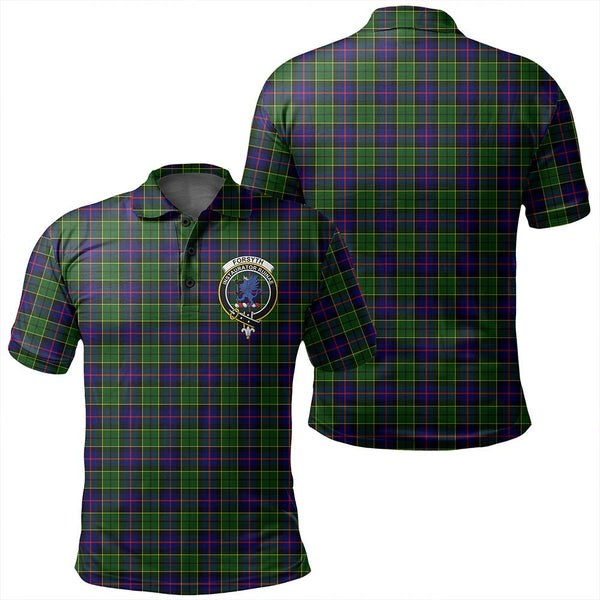 Forsyth Modern Tartan Classic Crest Polo Shirt