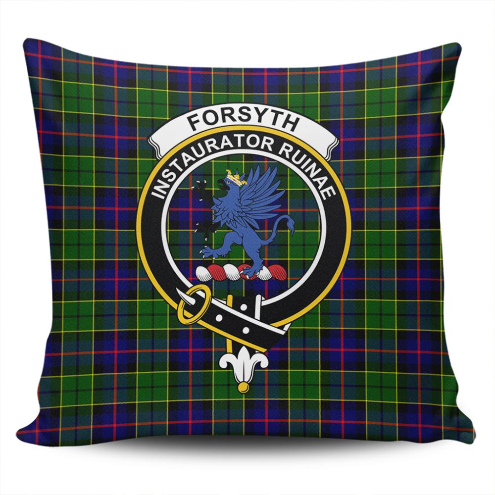 Forsyth Modern Tartan Classic Crest Pillow Cover