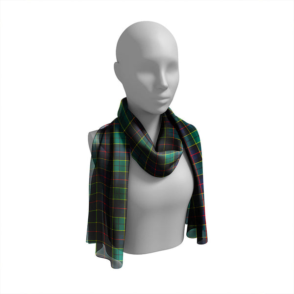 Forsyth Modern Tartan Classic Silk Habotai Long Scarf