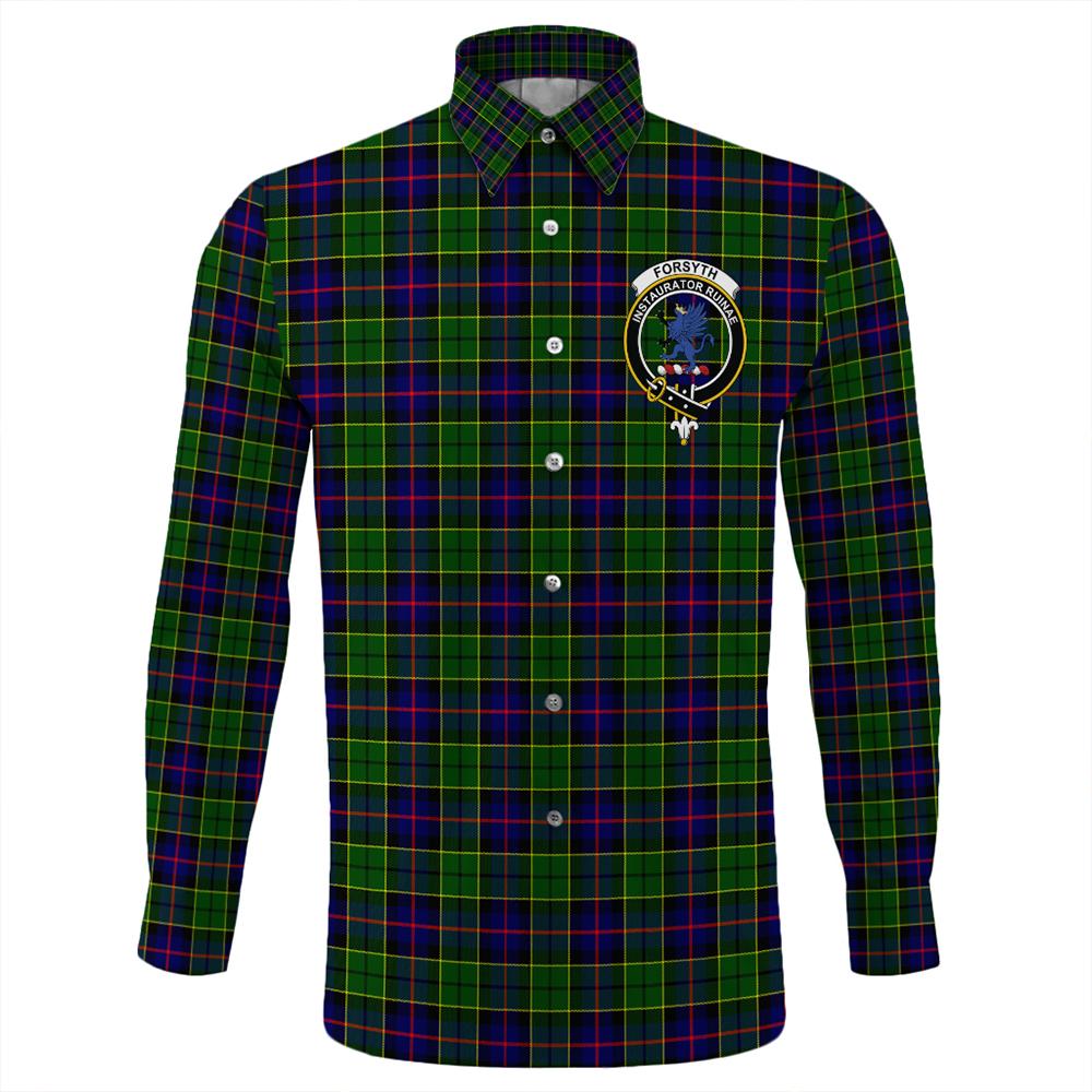 Forsyth Modern Tartan Classic Crest Long Sleeve Button Shirt