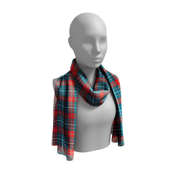 Frame Ancient Tartan Classic Silk Habotai Long Scarf