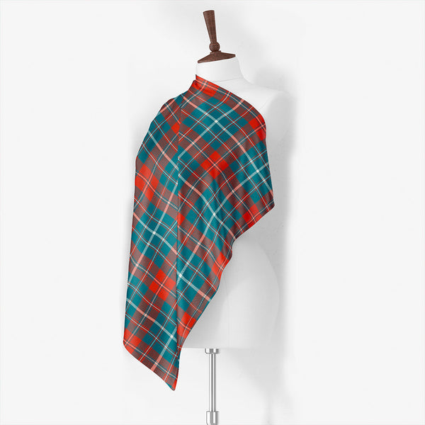 Fox Hunting Weathered Tartan Classic Silk Habotai Square Scarf