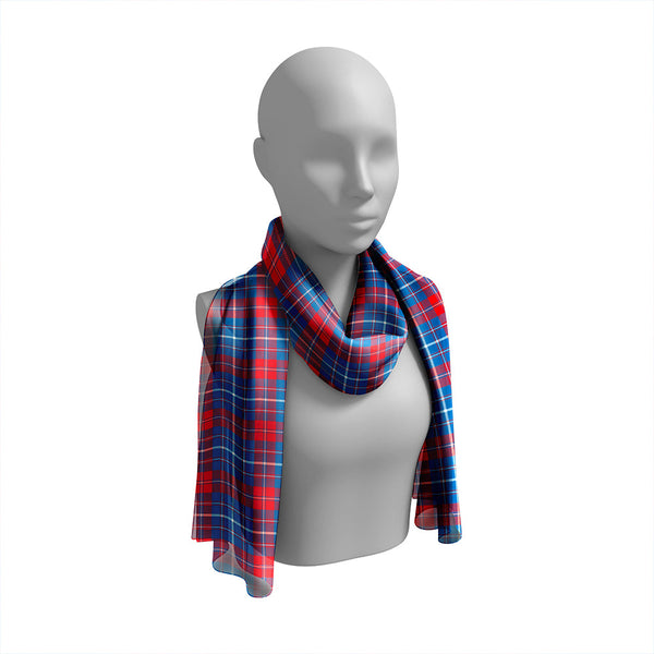 Frame Modern Tartan Classic Silk Habotai Long Scarf