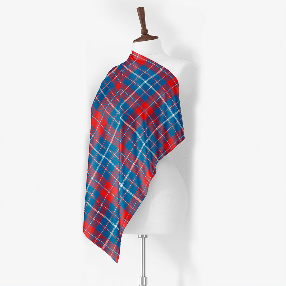 Fox Red Ancient Tartan Classic Silk Habotai Square Scarf