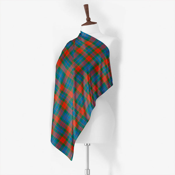 Frame Weathered Tartan Classic Silk Habotai Square Scarf