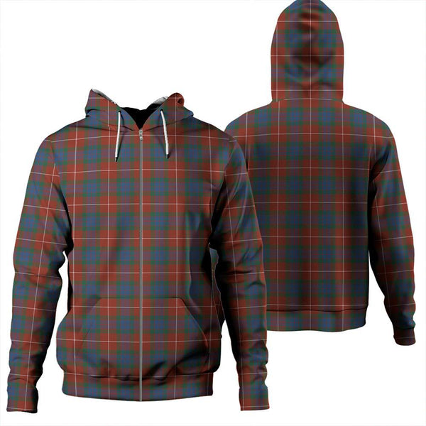 Fraser Ancient Tartan Classic Zipper Hoodie