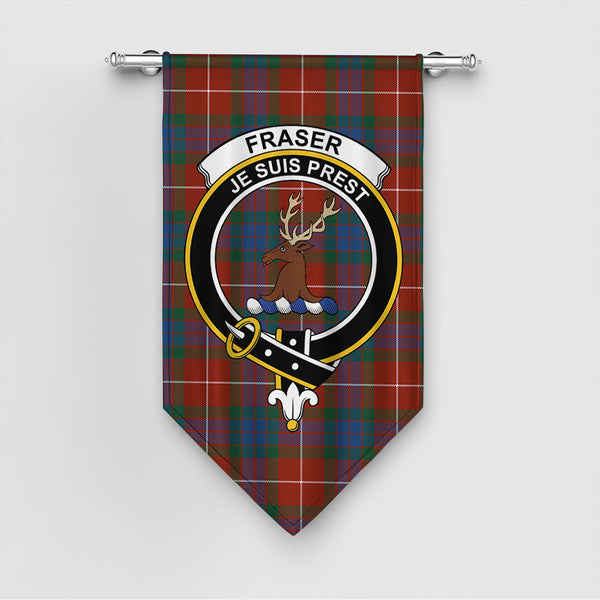 Fraser Ancient Tartan Classic Crest Gonfalon