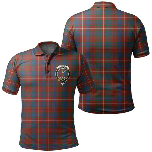 Fraser Ancient Tartan Classic Crest Polo Shirt