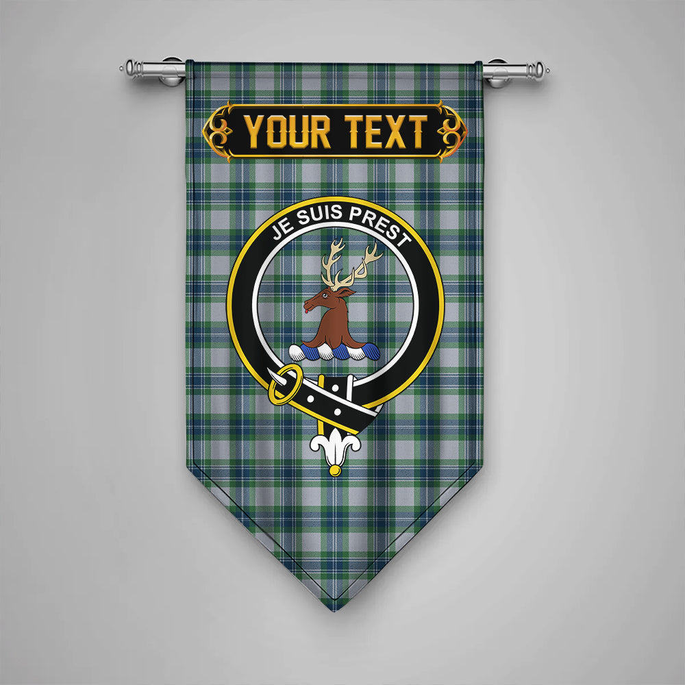 Fraser Arisaid Green Clan Badge Tartan Gonfalon Personalize