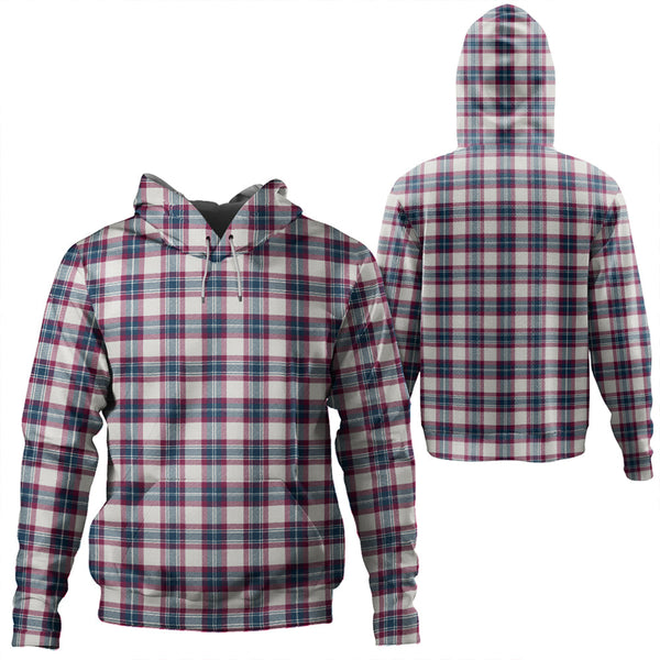 Fraser Arisaid Wine/Blue Modern Tartan Classic Hoodie